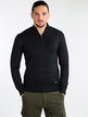 Men's turtleneck pullover with zip