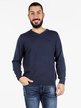 Men's V-neck wool blend pullover