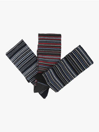 Men's warm cotton long socks, pack of 3 pairs