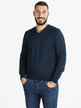 Men's wool blend V-neck sweater