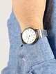 Men's wristwatch with elastic strap