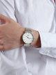 Men's wristwatch with steel strap