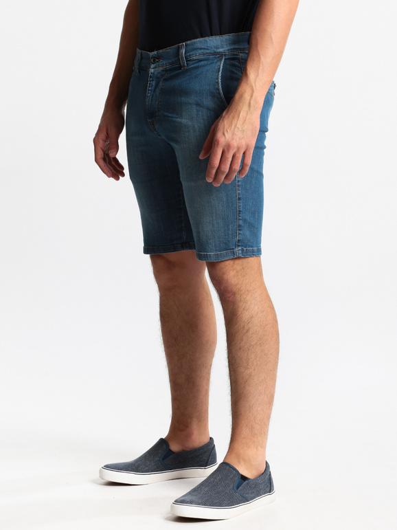 Mid-rise denim bermuda shorts  plus sizes