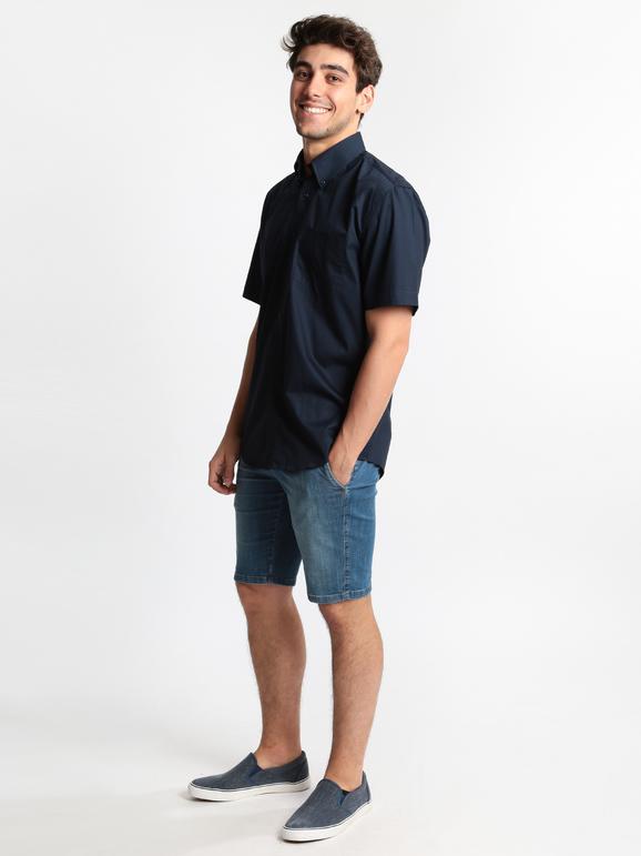 Mid-rise denim bermuda shorts  plus sizes