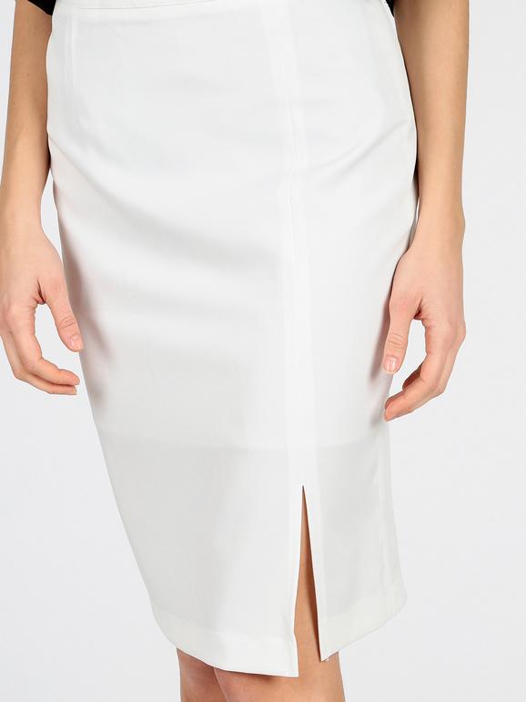 Midi skirt with slit