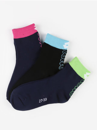 Midi-Socken für Mädchen  3 PAAR