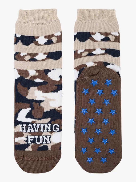 Military anti-slip socks for children