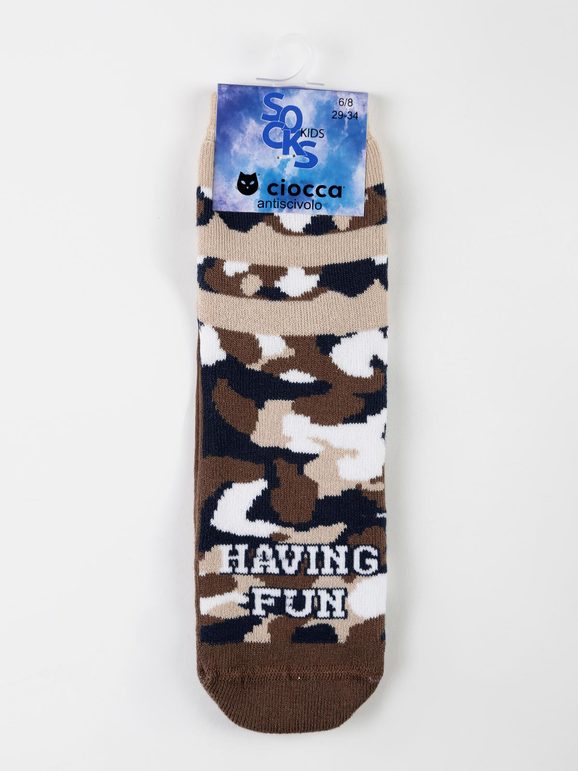 Military anti-slip socks for children