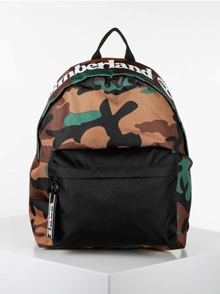 Military backpack with print