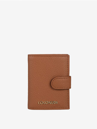 Mini portefeuille femme en cuir avec porte-cartes