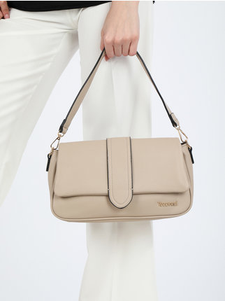 Mini rectangular bag in imitation leather