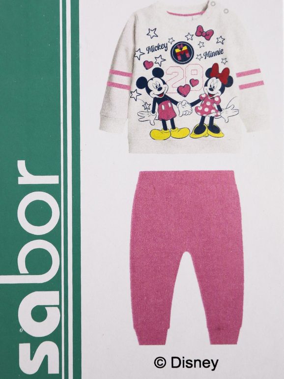 Minnie and Mickey Mouse Baby Pyjama aus warmer Baumwolle
