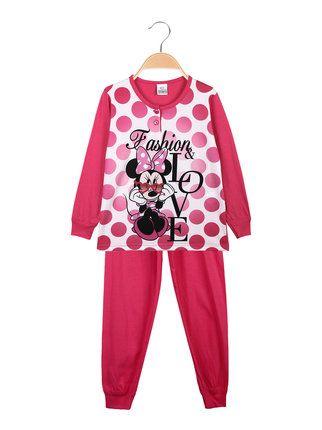 Minnie Baby Mädchen langer Schlafanzug aus Baumwolle