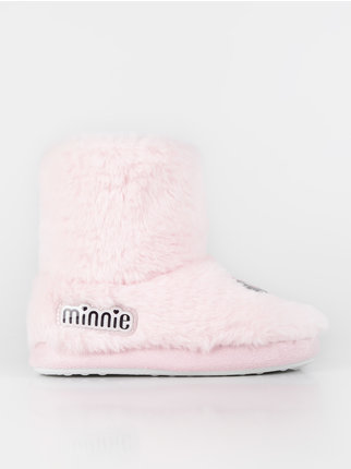 Minnie fur booties slippers