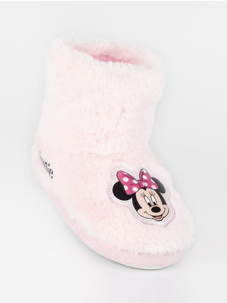 Minnie fur booties slippers