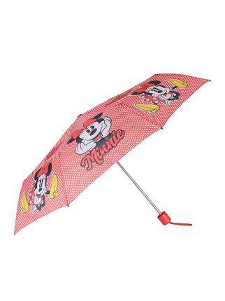 Minnie girl folding umbrella