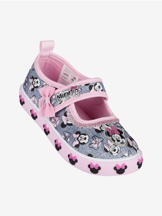Minnie  Girl's canvas ballet flat with print