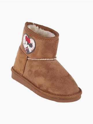 Minnie Girls' low padded ankle boots