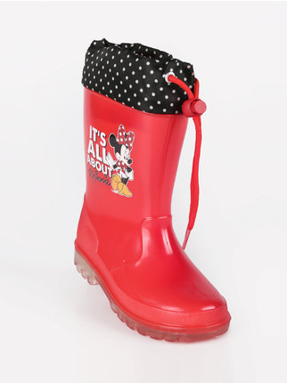 Minnie Mouse rain boots with lights