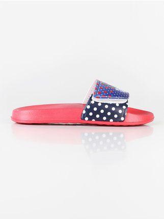Minnie Mouse rubber slippers with tear