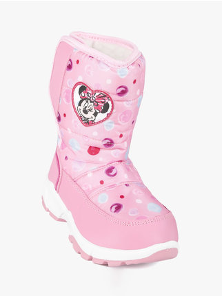 Minnie Mouse snow boots with velcro