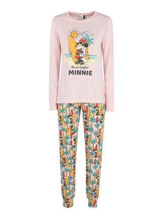 Minnie Mouse women's long pajamas in jersey cotton