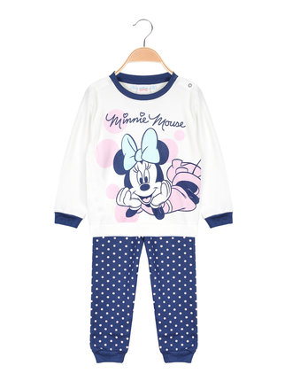 MINNIE Pijama largo calentito de algodón para bebé niña