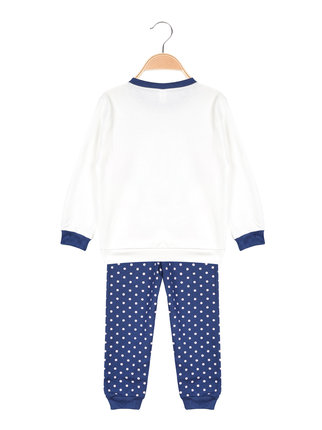 MINNIE Pijama largo calentito de algodón para bebé niña