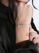 Moon bracelet with rhinestones