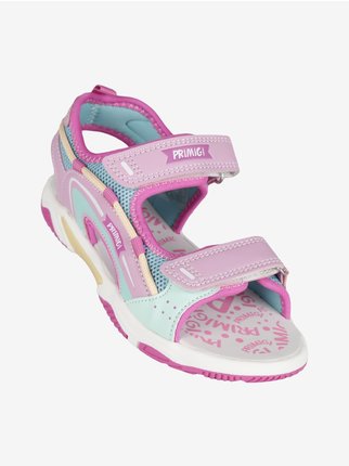 Multicolor sandals for girls with straps