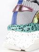 Multicolor women's sneakers with wedge