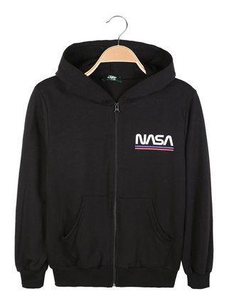 NASA-Jungen-Sweatshirt mit Kapuze und Reißverschluss