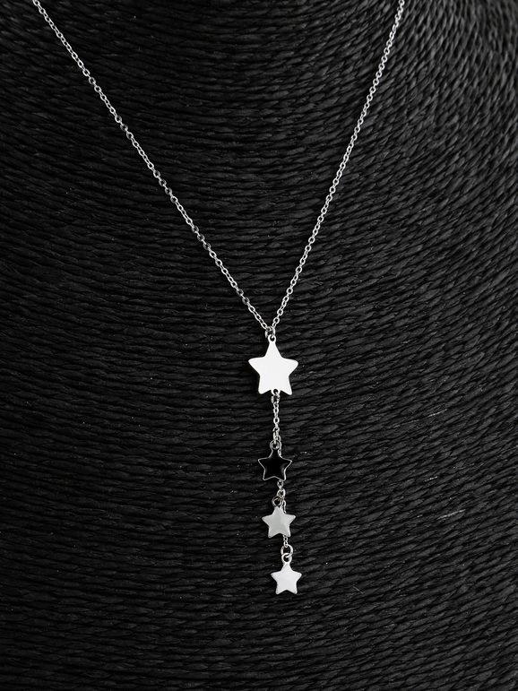 Necklace with colored stars