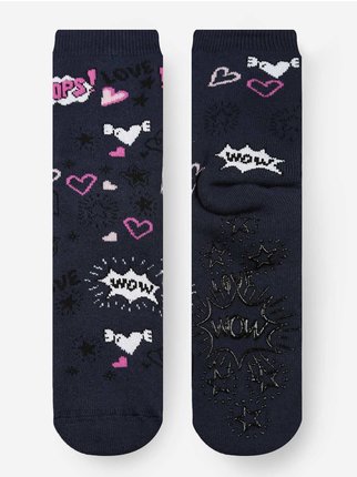 Non-slip baby socks with prints