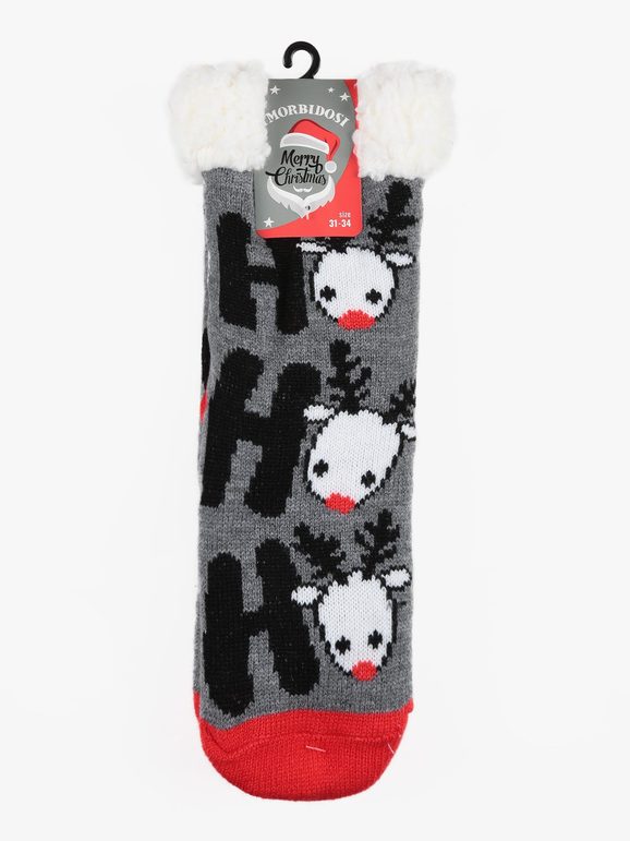Non-slip children's Christmas socks