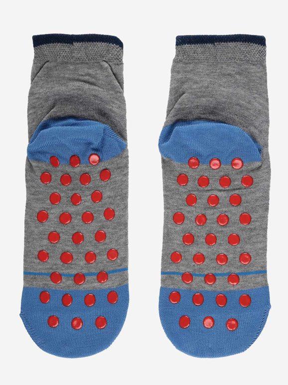Non-slip socks for children in cotton