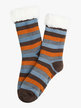 Non-slip socks for men with fur padding