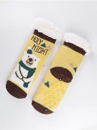 Non-slip socks with designs