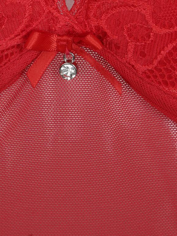 Nuisette + string  ensemble sous-vêtement rouge