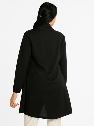 Open model long women's jacket