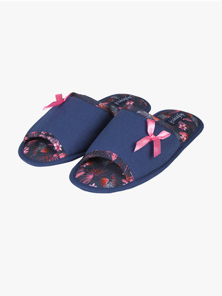Open toe women's slippers