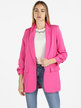 Open women's blazer with gathered sleeves