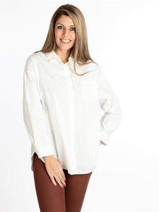 Oversized-Maxishirt für Damen aus Baumwolle
