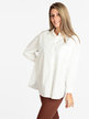 Oversized-Maxishirt für Damen aus Baumwolle