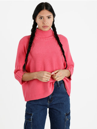 Oversized necked women's sweater