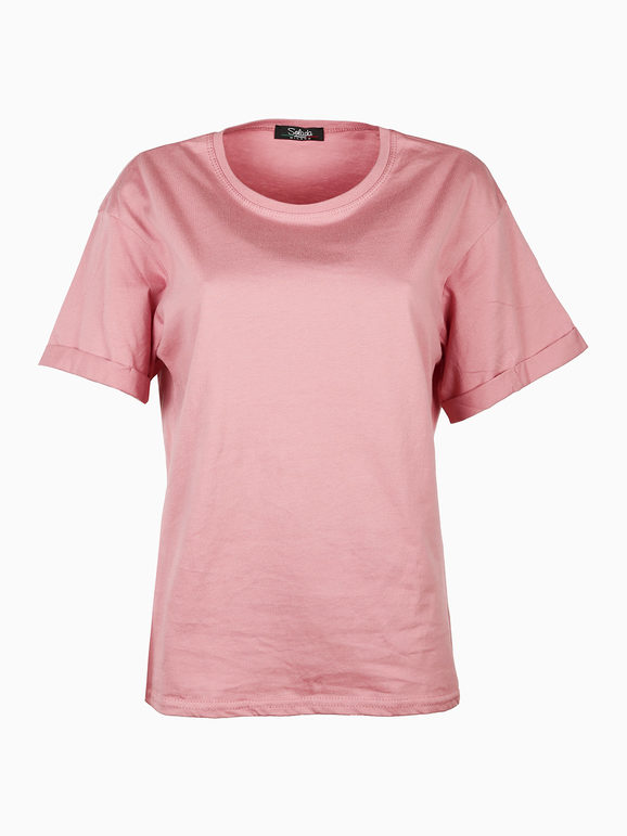 Oversized women's cotton T-shirt