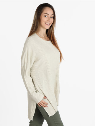 Oversized women's maxi pullover