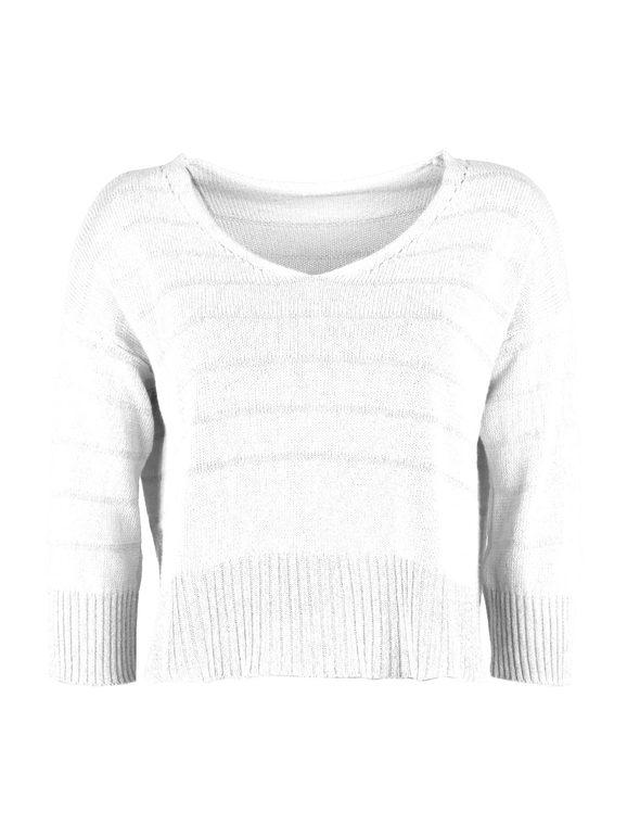 Oversized women's sweater in cotton and linen