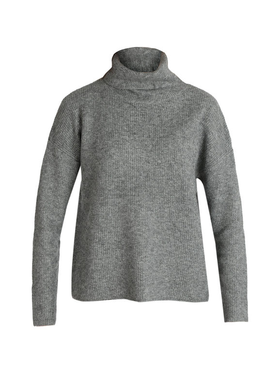 Oversized women's turtleneck sweater