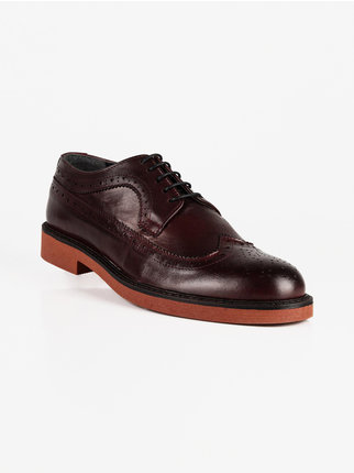 Oxford derby in leather